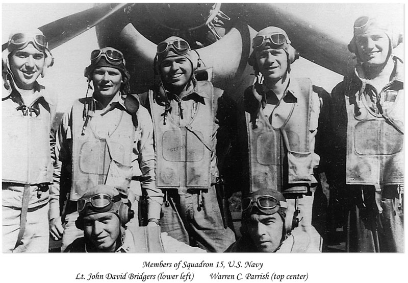 Memebers of Squadron 15, US Navy John David Bridgers, Warren C. Parrish
