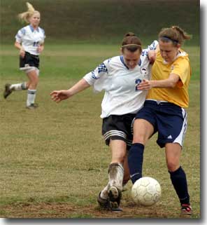 Struggle for the ball, or, a dance.