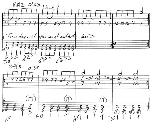 Hollywood Ending - Riffs 2 and 3