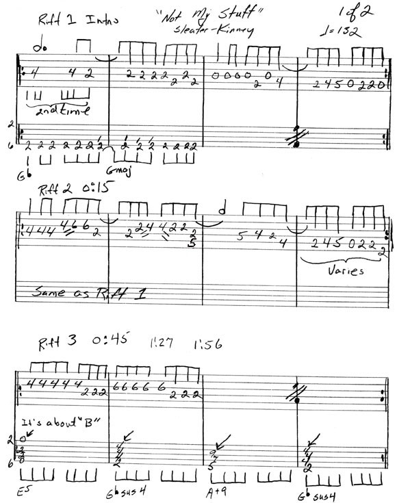 My Stuff Riff 1