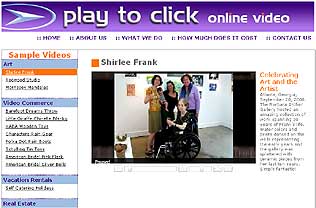 Play to Click online video - click to visit the site