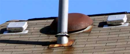 Detail of rusting mushroom vent - Dan Curl