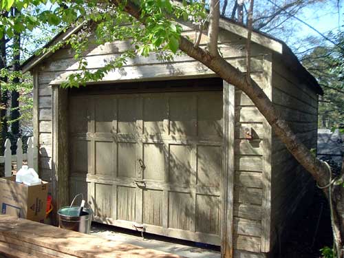 Reeder Garage Door before painting