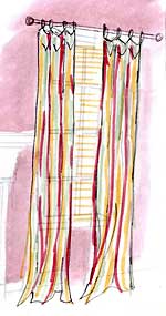 Striped Curtains - Savvy Interiors Atlanta